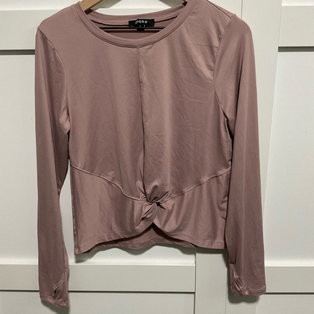Zobha Mauve Long Sleeve Top